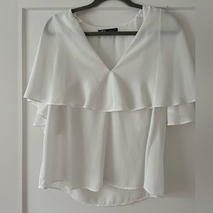 Zara Cape Blouse 🤍